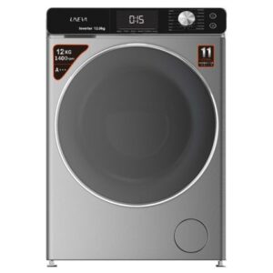 UNEVA 12SBL-PLATINUM - 12Kg - 1400RPM - Front Loading Washing Machine - Silver